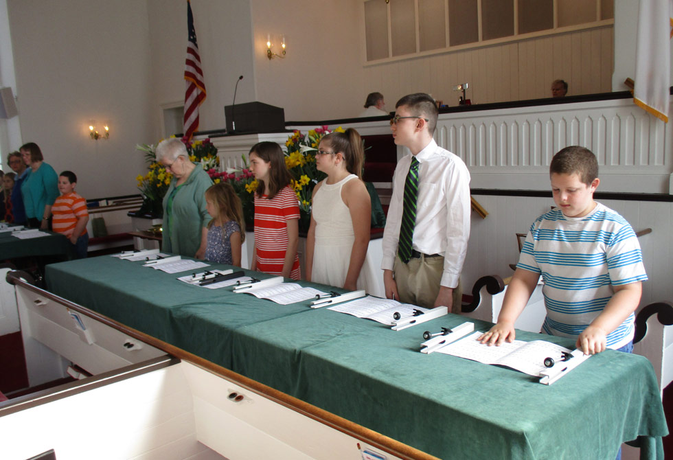 Services at the Baptist Church in the Great Valley