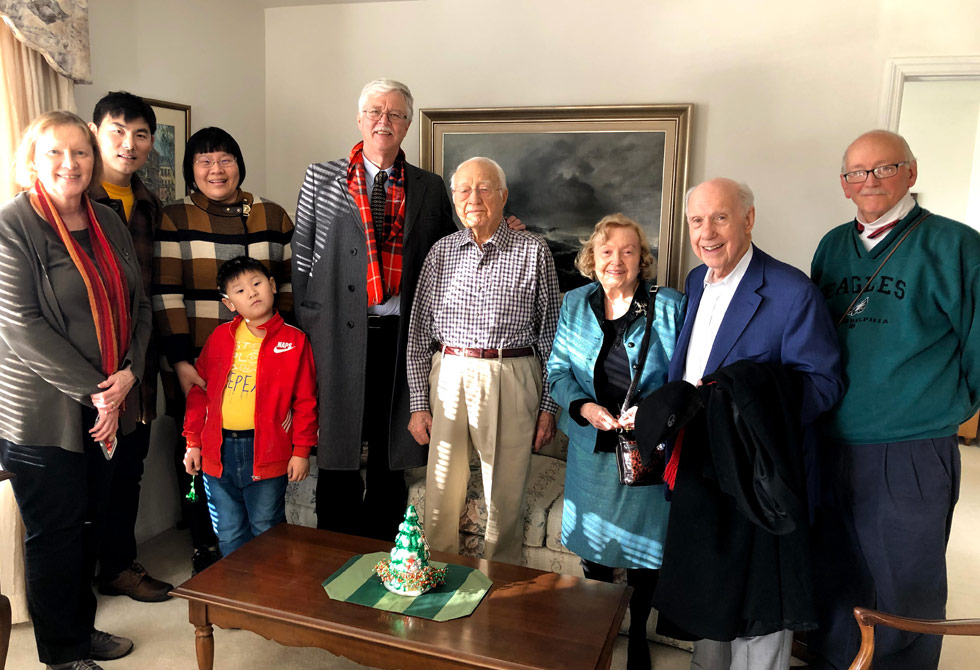 Pastor Loring and members of the Baptist Church in the Great Valley