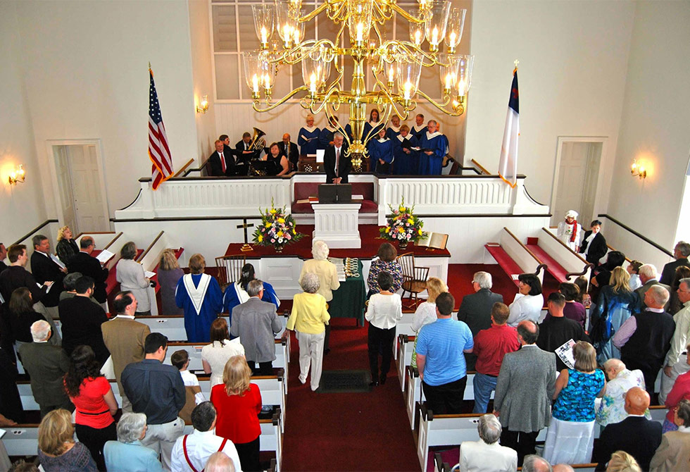 BCGV members during communion service