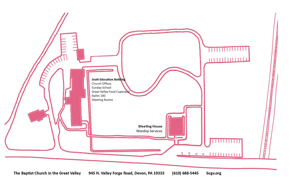 Illustrated map of BCGV grounds