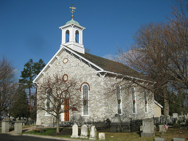 Photo of the Baptist Church in the Great Valley in winter