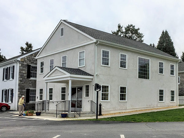 Front exterior of the William Maxwell Scott Church School Building