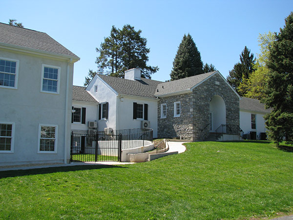 Back exterior of the William Maxwell Scott Church School Building