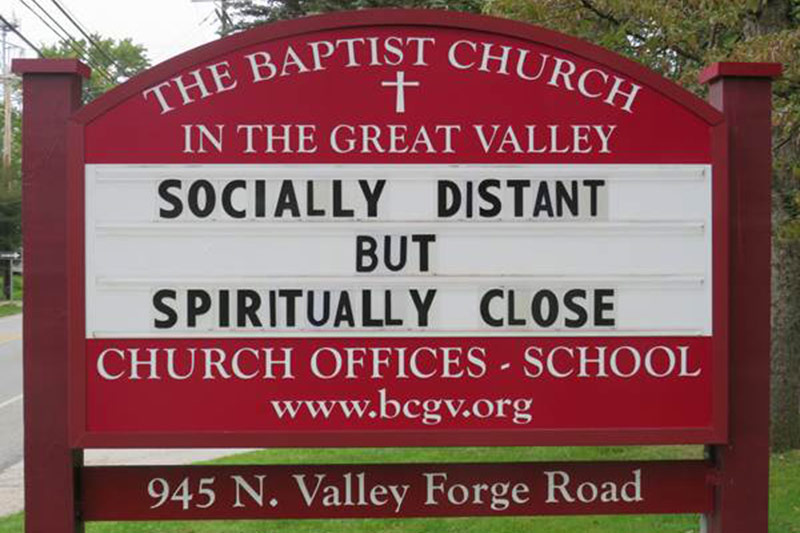 Outdoor sign for BCGV