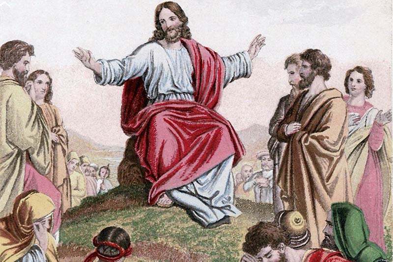Illustration of Jesus' sermon on the mount