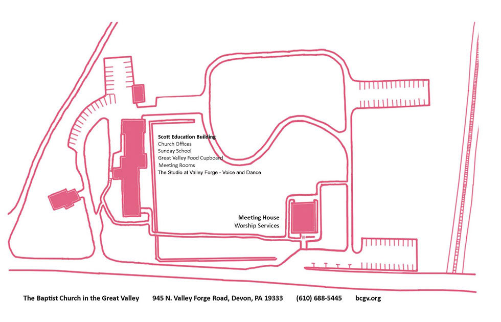 Illustrated map of BCGV grounds