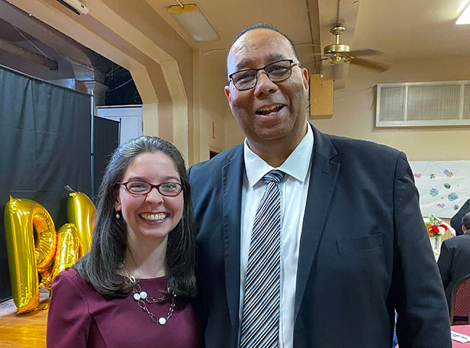 Photo of Pastor Rebecca D. Mygatt and Dr. Quintin L. Robertson