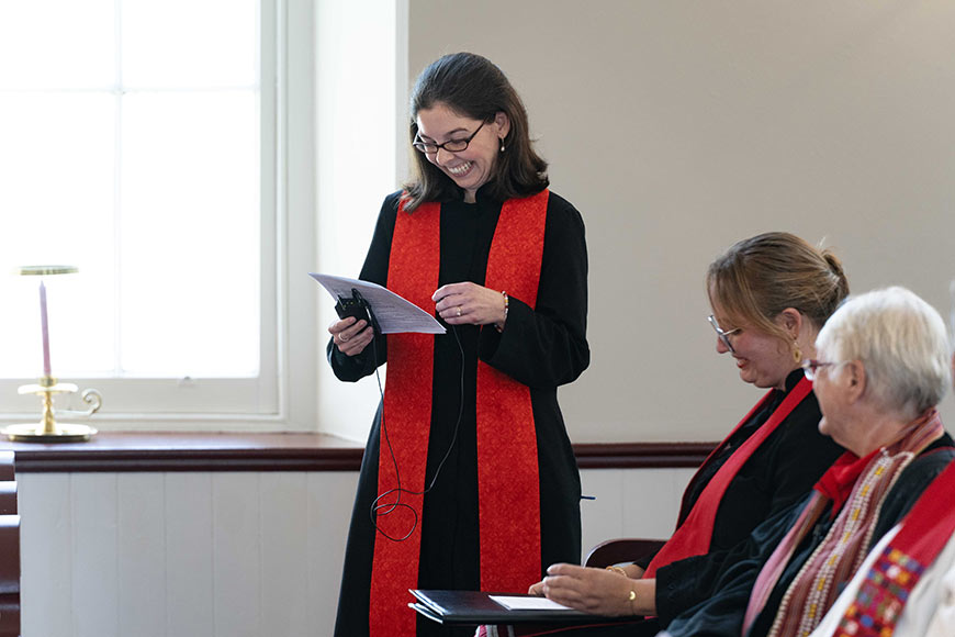 Photo from Reverend Rebecca Driscoll Mygatt's Installation Service